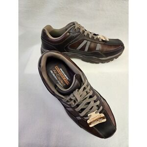 Skechers Relaxed Fit Air-Cooled Memory Foam Men's SZ 7.5 NWOB Brown